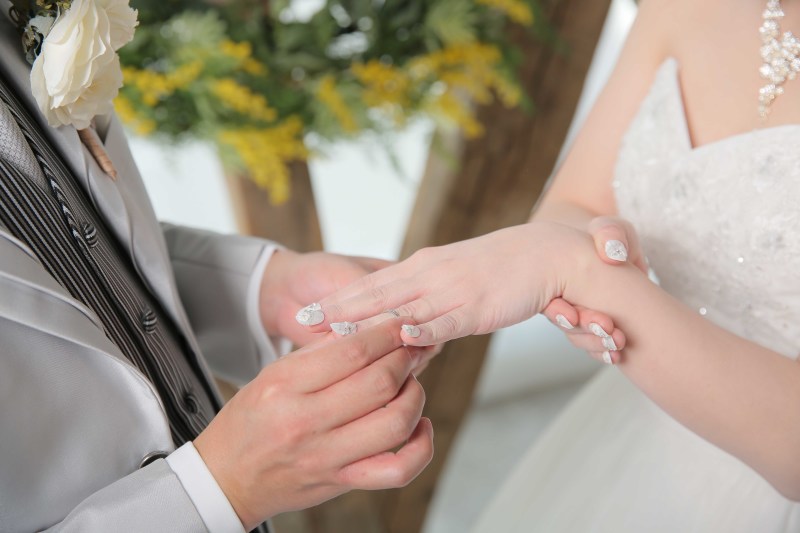 指輪の交換