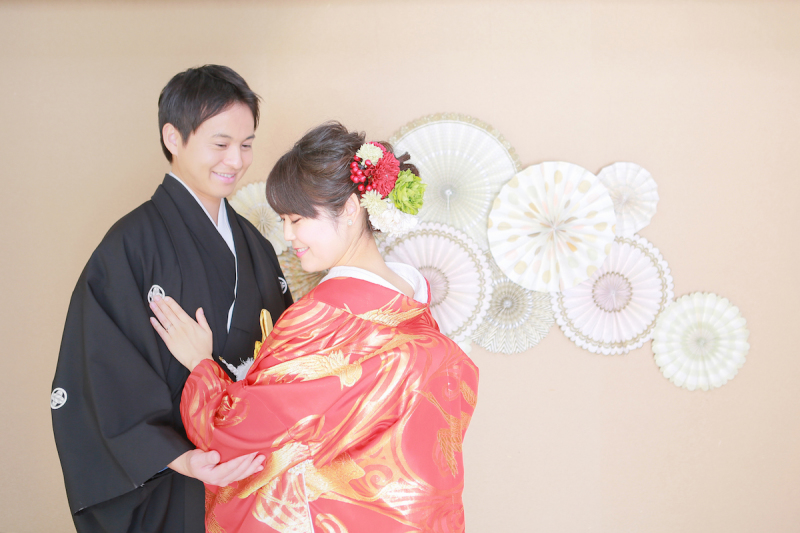 『和装＋ペーパーファン』