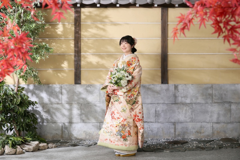 和装でブーケ♪