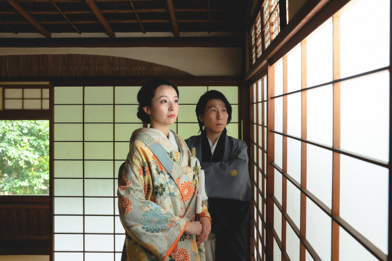 和庭園での撮影♪