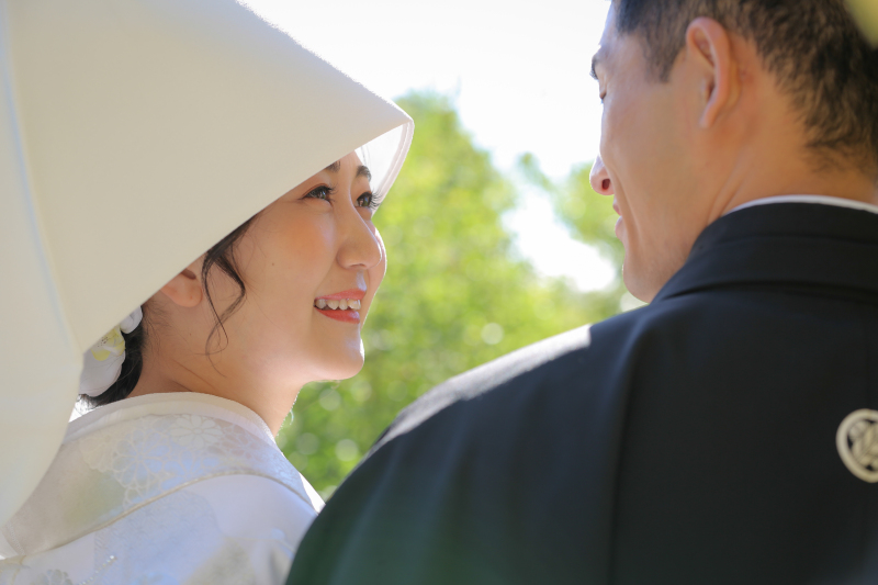 ご新婦様の瞳がキラリ