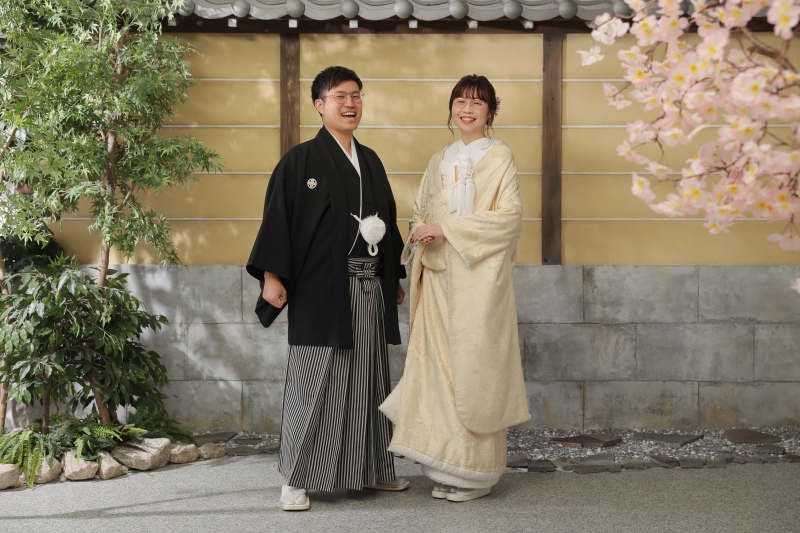 撮影中ずっと笑顔のおふたり