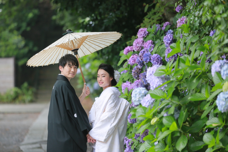 雨が降っても和傘があるので安心♪
