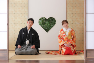 色打掛＋白無垢でイメージチェンジ！