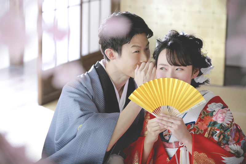 大人気！和装屋内庭園ロケーション with 桜