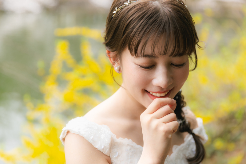 ミモザに囲まれて