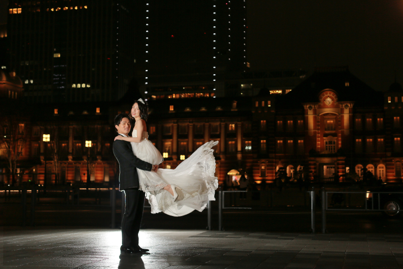 東京駅 夜景ロケーション