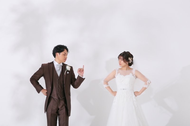 ご新郎様の小指と...