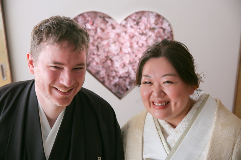 桜のハートで締めくくりです♪