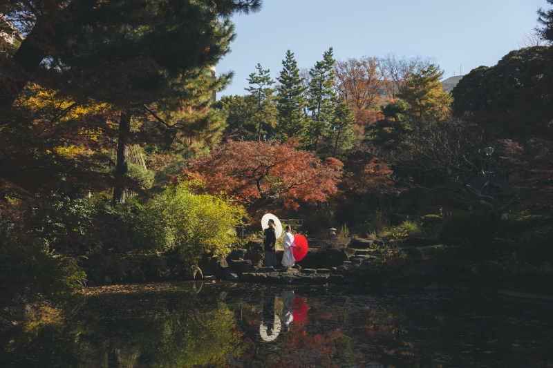 紅葉で甘泉園ロケーションプラン
