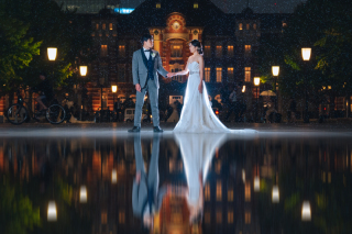 丸の内周辺で雨撮影！