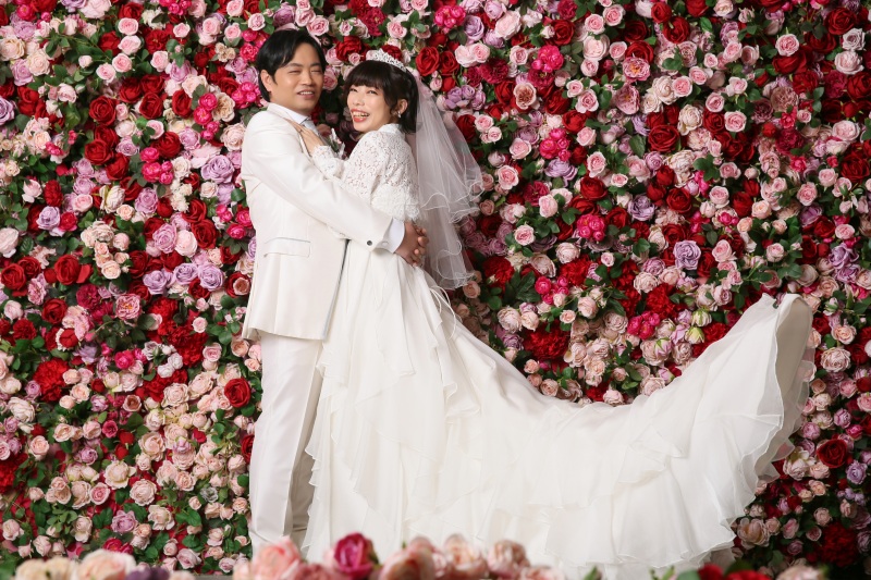 ドレスをフワッとさせて♡