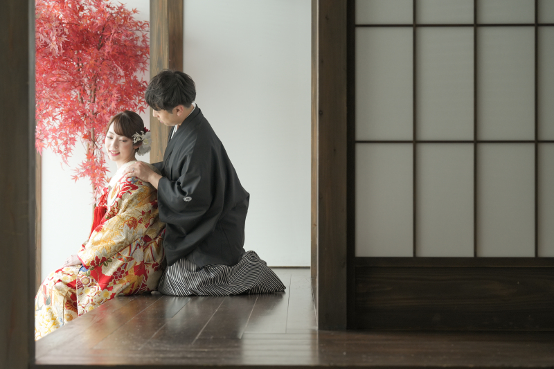 縁側でパシャリ