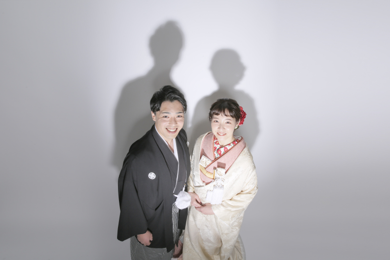 無地背景で影遊び2