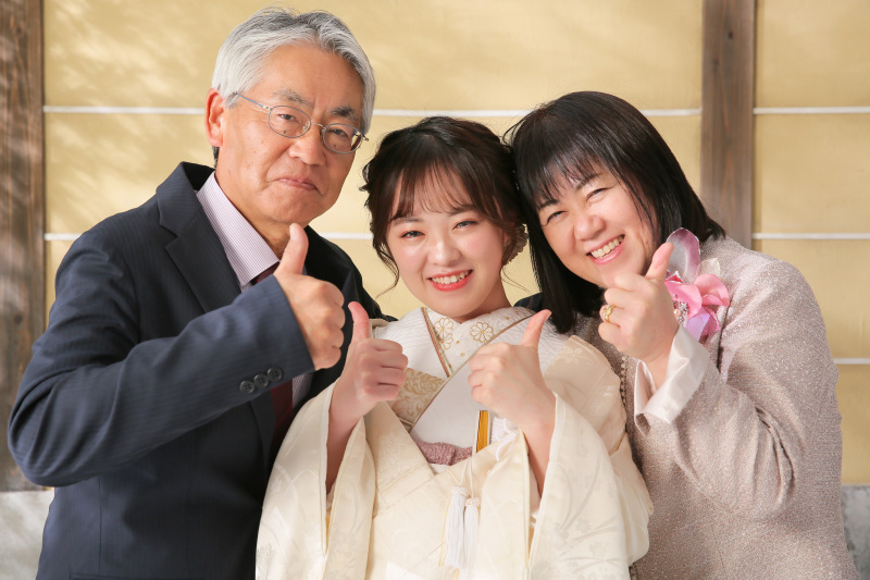 ご新婦様の家族写真