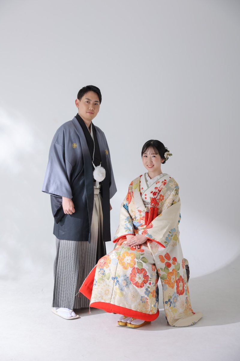和装のスタジオ撮影