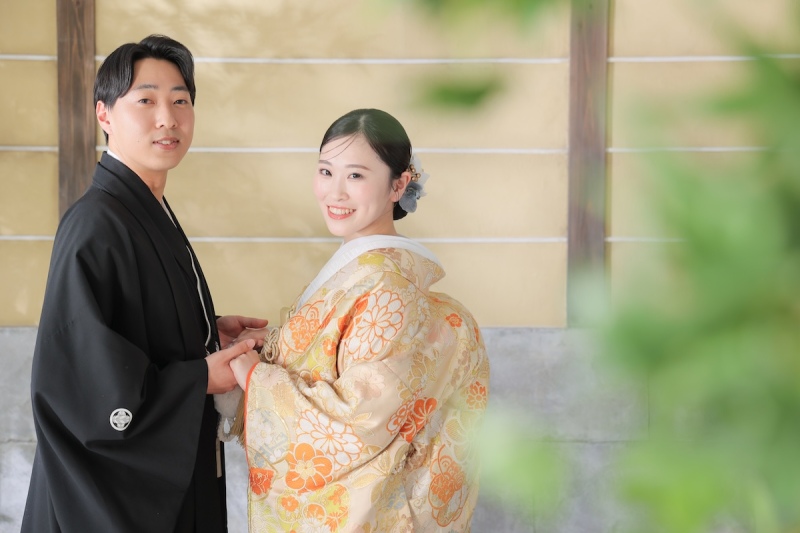 和装のスタジオ撮影