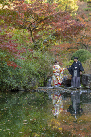 今年の秋は和装ロケで甘泉園に行きましょう！
