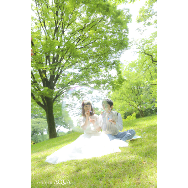 「シャボン玉につつまれて」