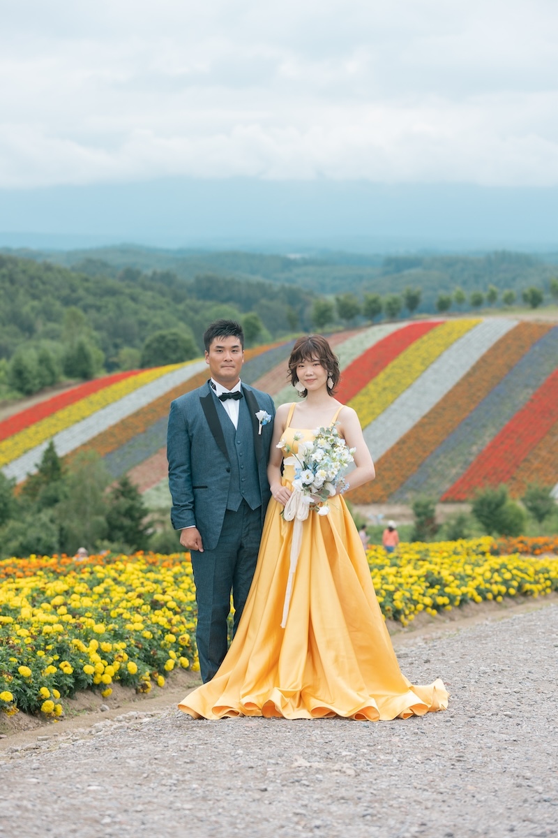 婚礼写真の立ち姿