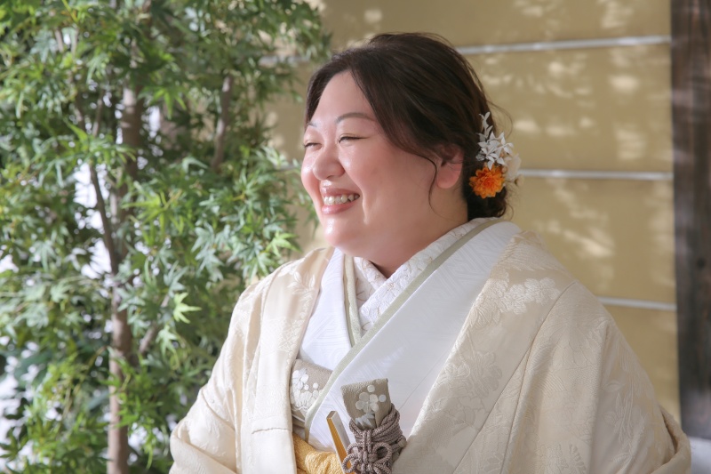 笑顔がとっても可愛らしいご新婦様♪