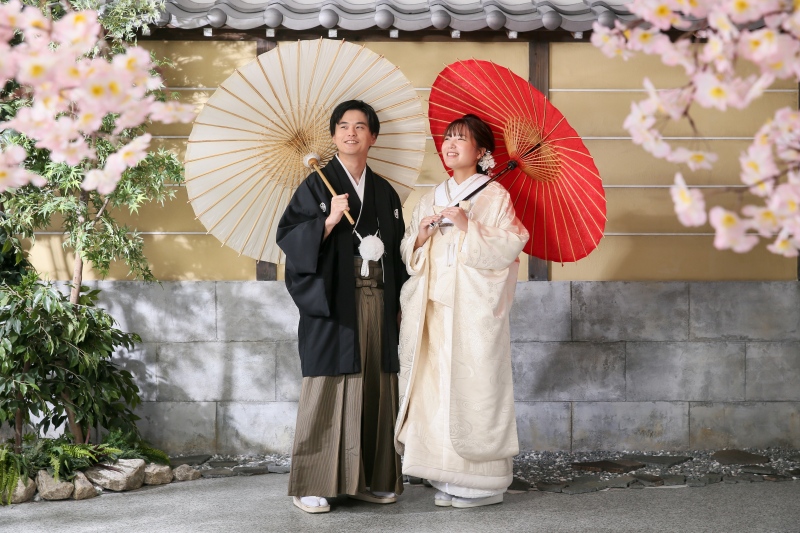 お花見しているかのように