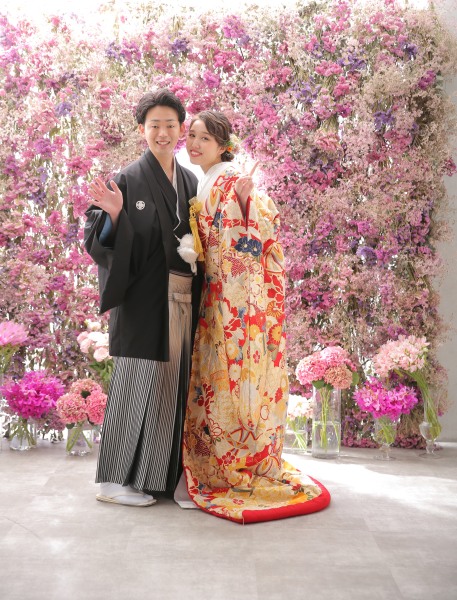 8月限定!生花と一緒に。