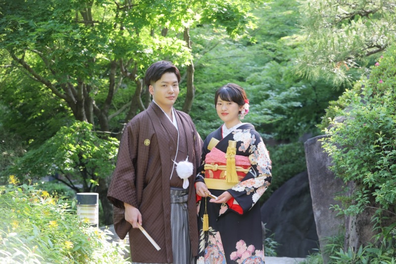 引き振袖での撮影