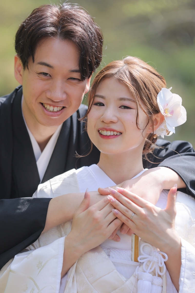 お二人のお顔アップ写真