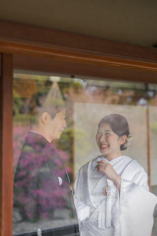 梅の花と残す【目白庭園】