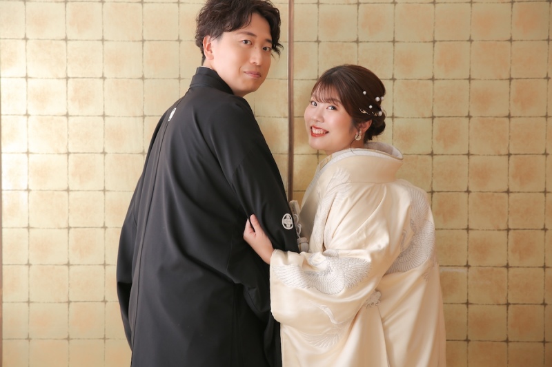 振り返ってぎゅっ