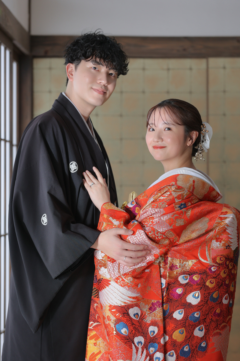 屋内庭園スタジオで残す和装前撮り撮影！