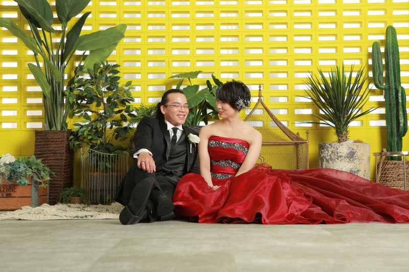 真っ赤なドレス