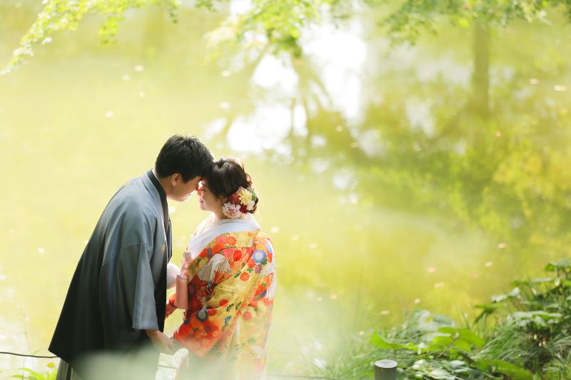 反射が綺麗な場所で