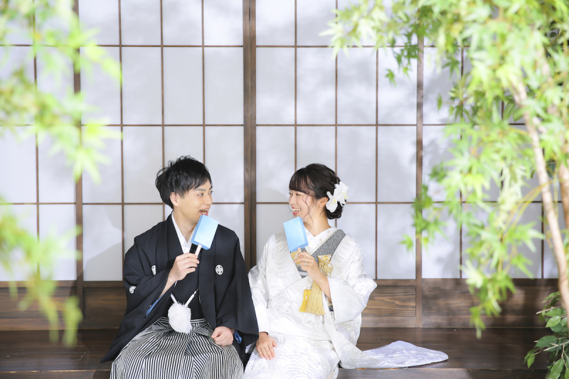 スタジオで涼を楽しむお二人♪