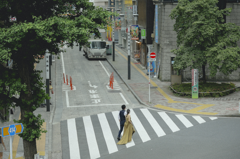 ふたりで歩いて