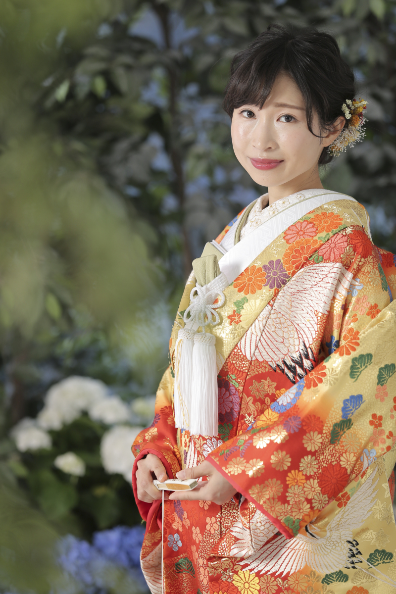 期間限定 紫陽花の生花と