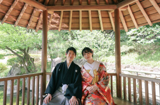 目白庭園で仲良く(^^)