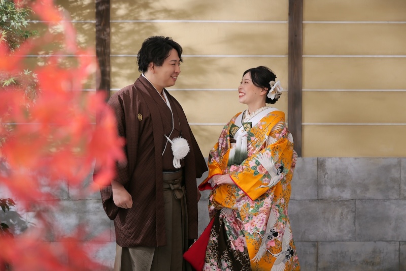 屋内庭園スタジオで紅葉気分!