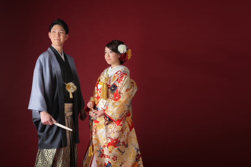 まずは和装らしくキリッとかっこよく
