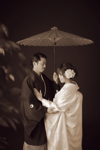 しっとりと和装写真を形に。