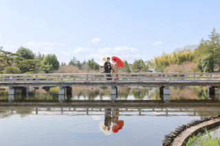 昭和記念公園で和装ロケーション！