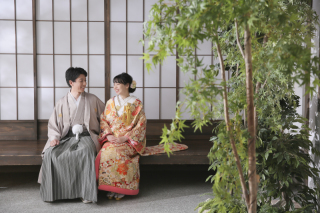 夏の庭園スタジオでパシャリ！