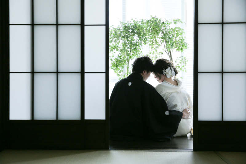 縁側ではしっとりと