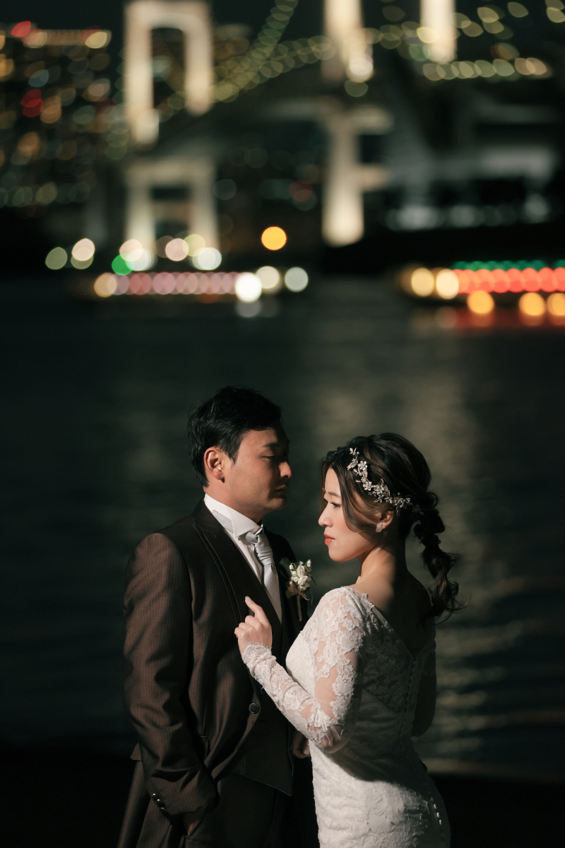 お台場海浜公園で夜景撮影