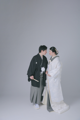 シンプルなスタジオ撮影