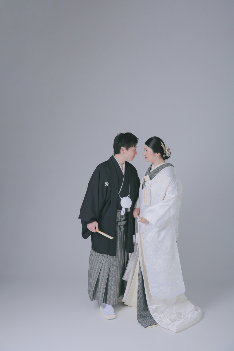 シンプルなスタジオ撮影