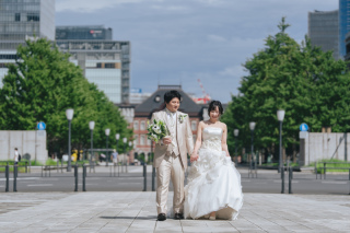 日中の東京駅！