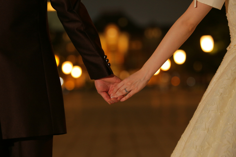 手つなぎショット