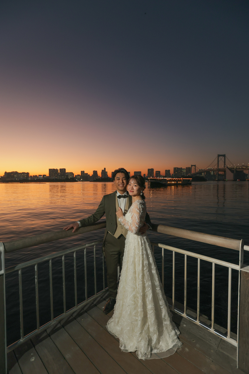 沈みゆく夕日と共に